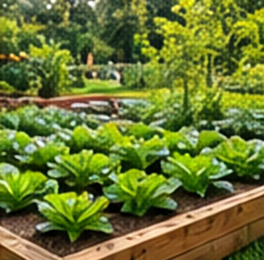 Artist’s impression of raised vegetable beds